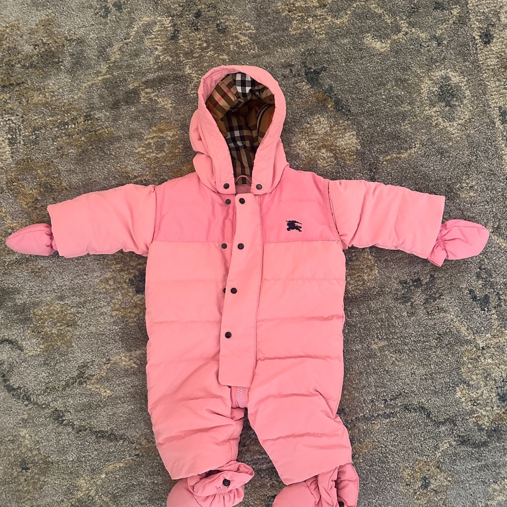 Burberry Pink Kids One Piece Footie